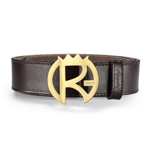 Chocolate Brown w/Gold “Crown” Buckle