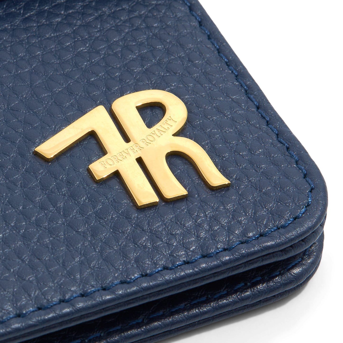 Navy Blue Leather Passport Holder