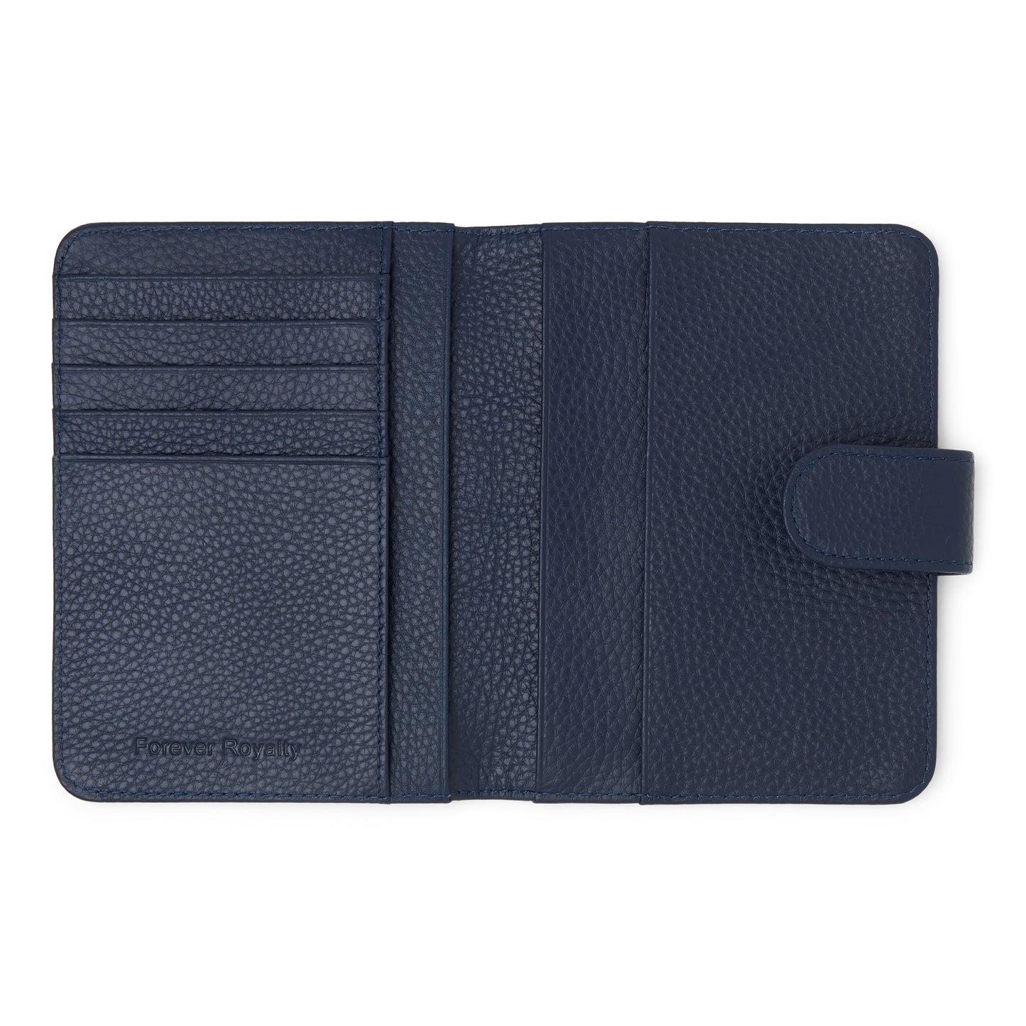 Navy Blue Leather Passport Holder