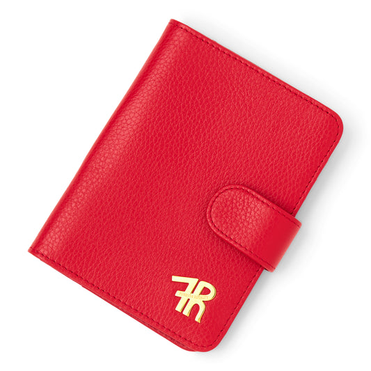 Red Leather Passport Holder