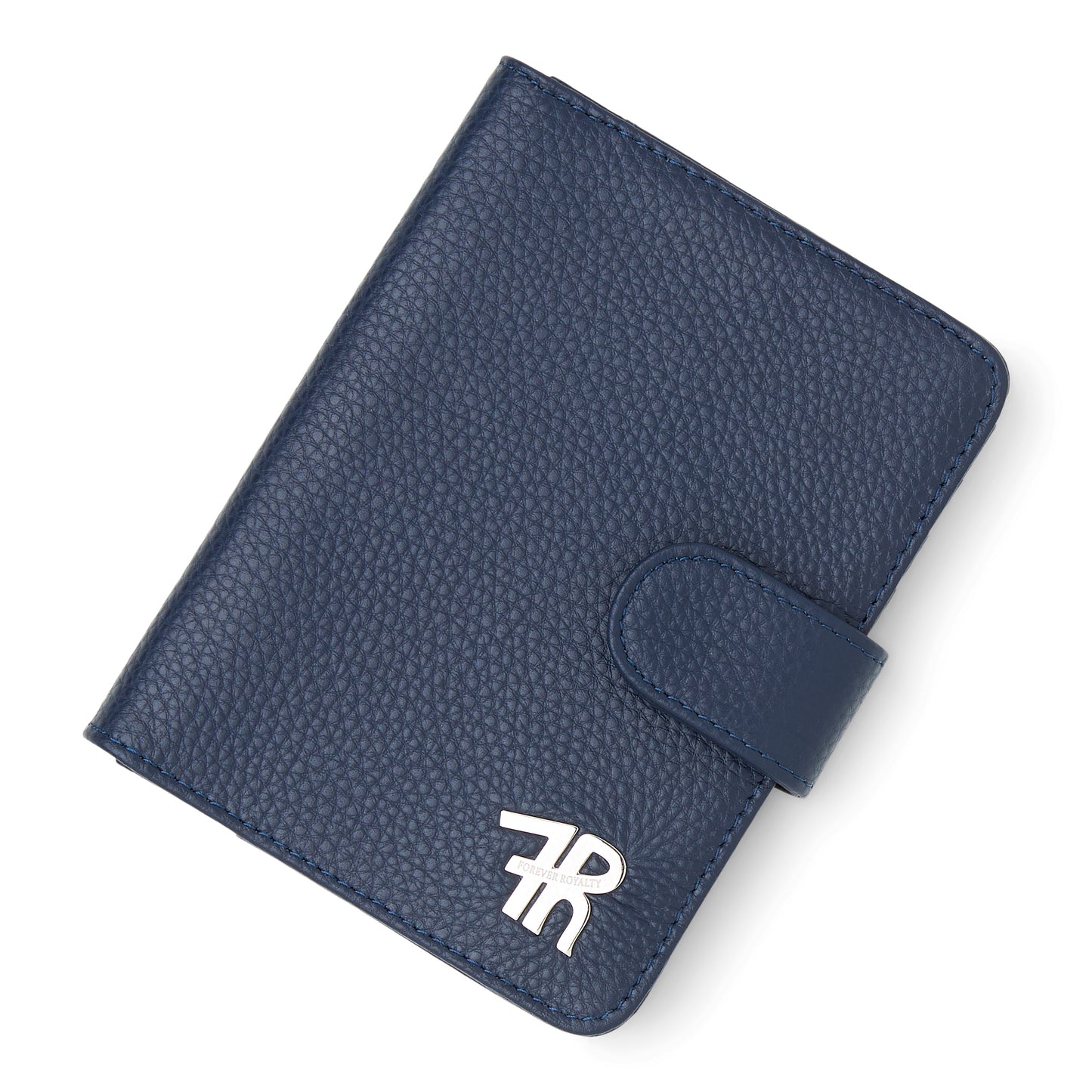 Navy Blue Leather Passport Holder